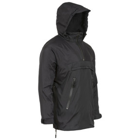 Veste imperméable doublée micro-polaire noire - Highlander