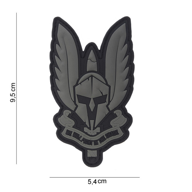 3D Spartan Patch schwarz aus PVC - 101 Inc