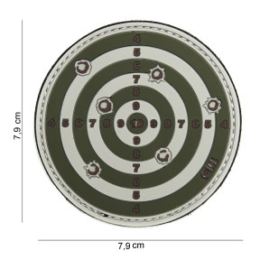 Patch 3D cible vert en PVC - 101 Inc