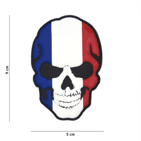 3D patch schedel Frankrijk in PVC - 101 Inc