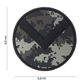 3D patch Spartan shield in PVC ACU - 101 Inc
