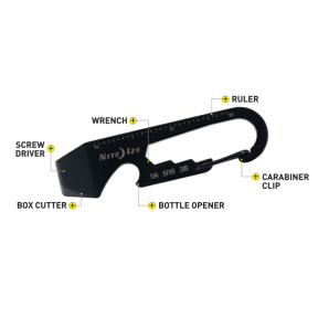 Porte-clés multifonctions DoohicKey noir - Nite Ize