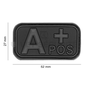 Patch rectangle groupe sanguin A+ blackops - JTG