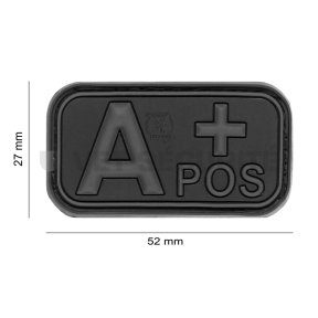Patch rectangle groupe sanguin A+ blackops - JTG