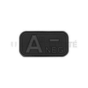 Patch rectangle groupe sanguin A- blackops - JTG