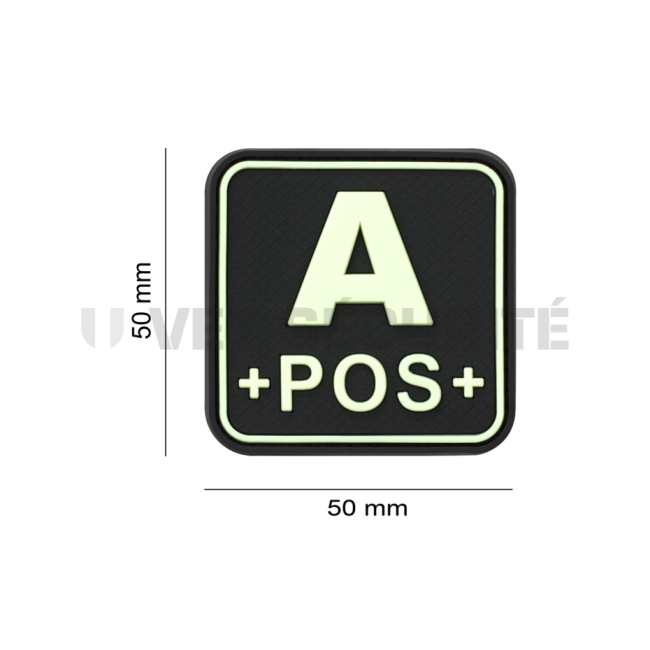 Patch carré groupe sanguin A+ blackops - JTG