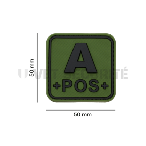 Blutgruppen-Patch A+ OD Grün - JTG