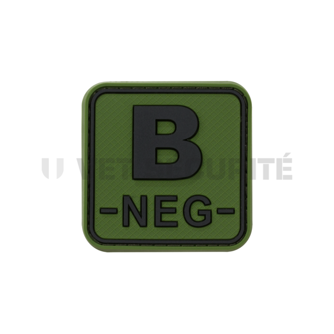 Naszywka grupa krwi B- Zielona OD - JTG