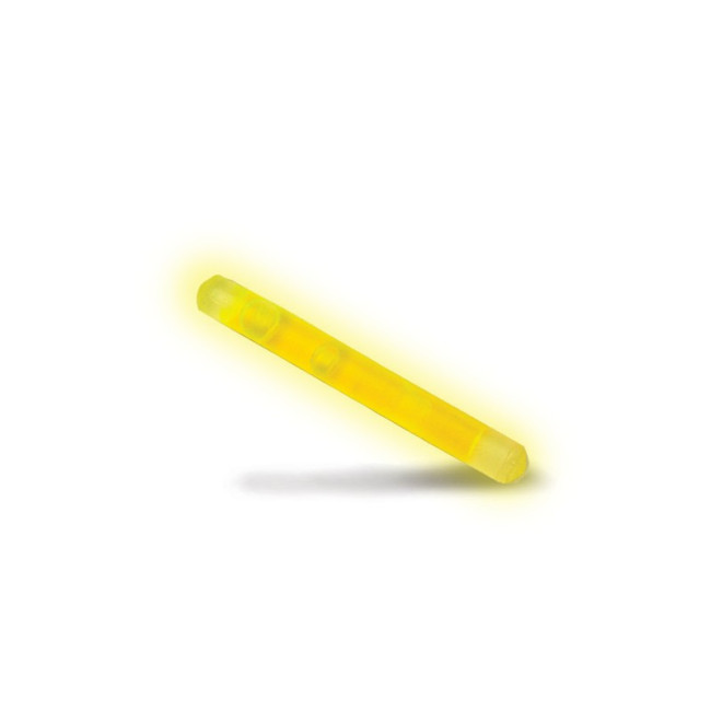 Bâton lumineux MINI 3.75 cm - 4 heures - jaune - Cyalume