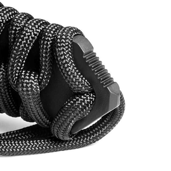 Überlebensmesser Le Maraudeur schwarze Paracord - TB Outdoor