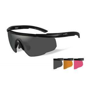 Lunettes Saber ADV Smoke/Orange/Rouge Black Frame - Wiley X