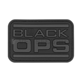 Prostokątna naszywka Black OPS Czarna - JTG