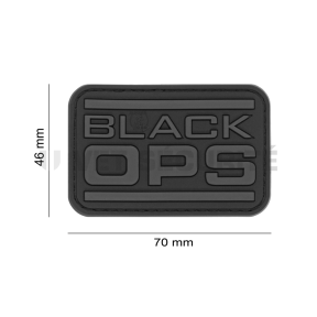 Rechthoekige patch Black OPS Zwart - JTG