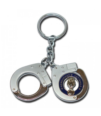 Porte clés menottes et jeton de caddie Gendarmerie - AMG Pro