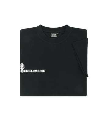 Tee-shirt noir coton sérigraphie gendarmerie - DMB Products