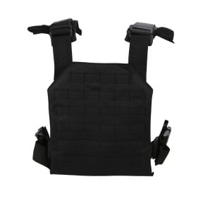 Chaleco portaplacas Spartan - Negro - Kombat Tactical