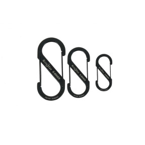 Mousquetons S-Biner Taille 2, 3 et 4 noir - Nite Ize