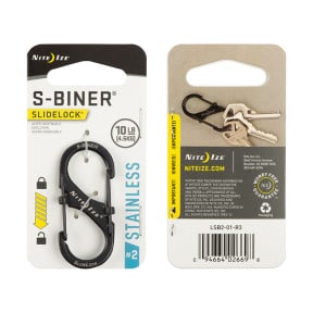 S-Biner SlideLock Karabiner Größe 2 schwarz - Nite Ize