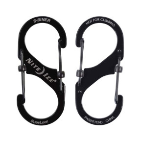 Mousqueton S-Biner SlideLock Taille 4 noir - Nite Ize 