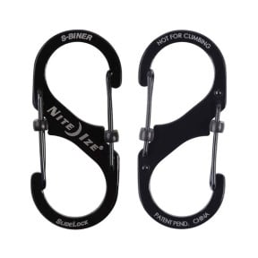 Mousqueton S-Biner SlideLock Taille 4 noir - Nite Ize 