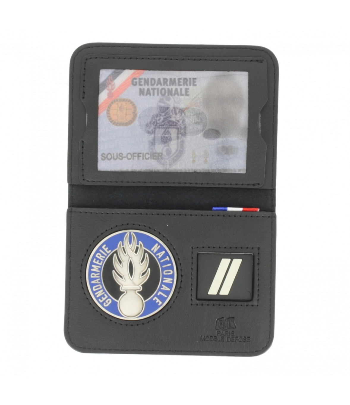 Porte-carte avec médaille gendarme OPJ et grade - FIT