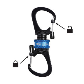 Magnetischer SlideLock 360° Karabiner blau - Nite Ize