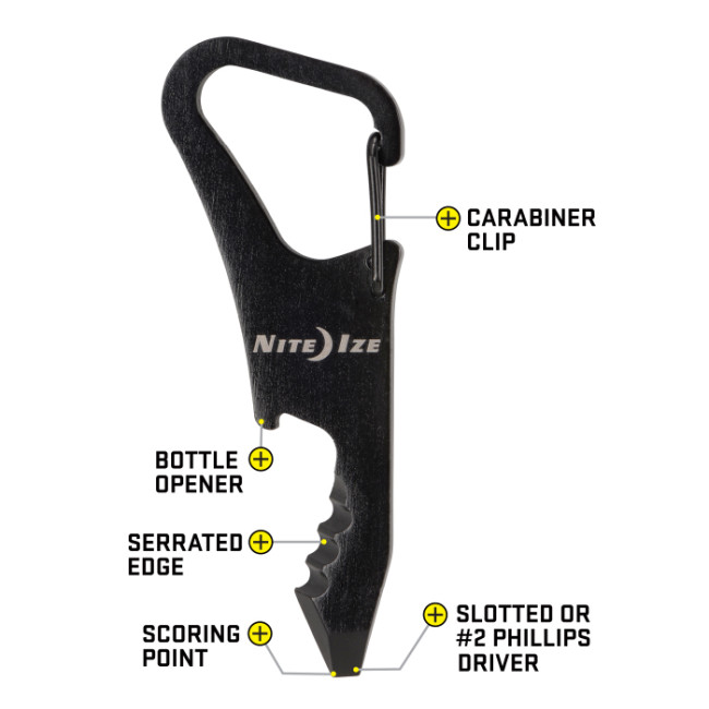 Karabiner DoohicKey ClipKey schwarz - Nite Ize