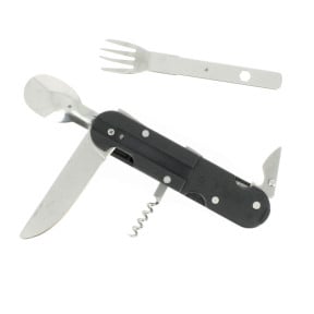 Zwart multifunctioneel zakmes - Fosco Industries
