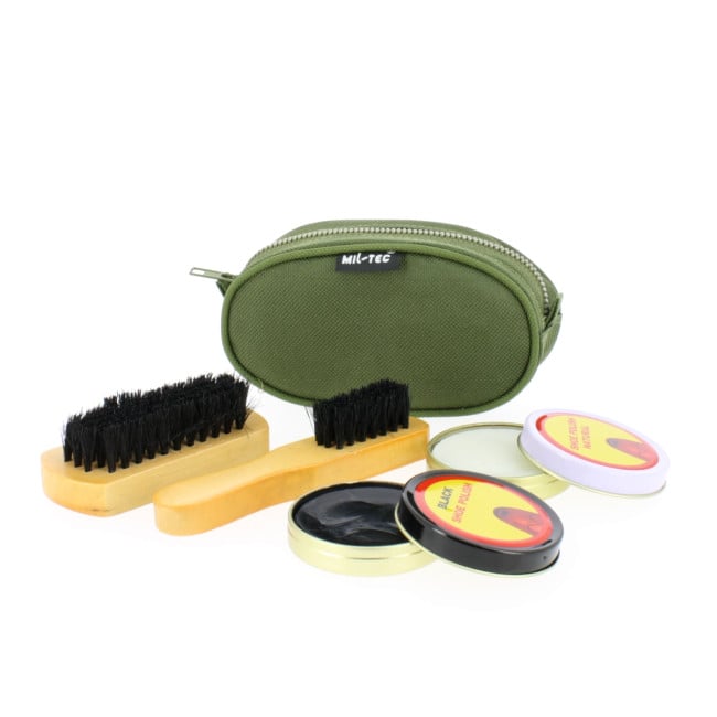 Kit de nettoyage chaussures Vert OD - Miltec Kit de nettoyage chaussures Vert OD - Miltec