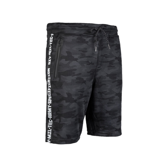 Trainingsshort Camo Zwart - Miltec