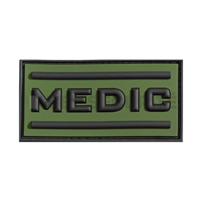 Naszywka medic rubber zielona - JTG