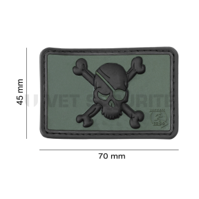 Patch Pirate Skull Vert - JTG