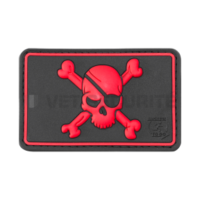 Patch Piratenschädel Rot - JTG