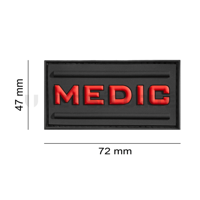 Patch médic rubber noir - JTG