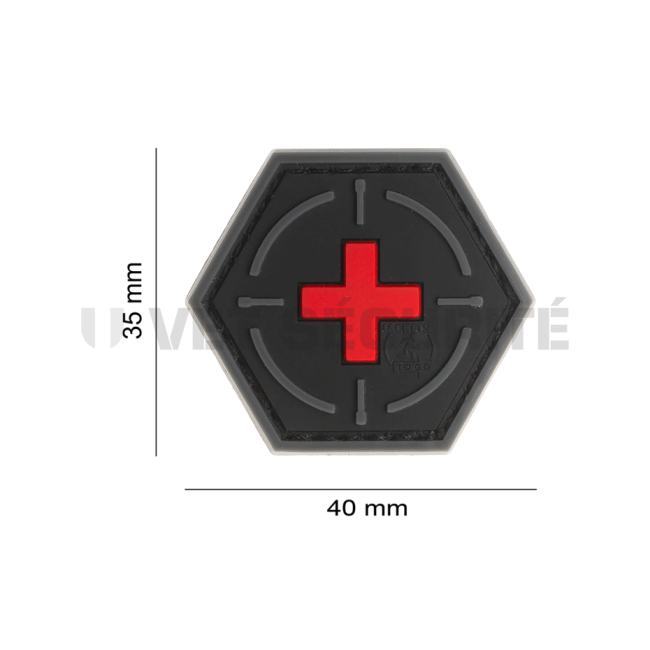 Naszywka tactical medic czerwona i czarna - JTG