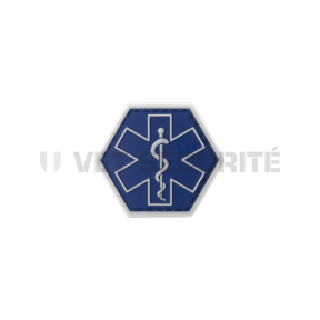 Patch hexagonal paramedical bleu - JTG 