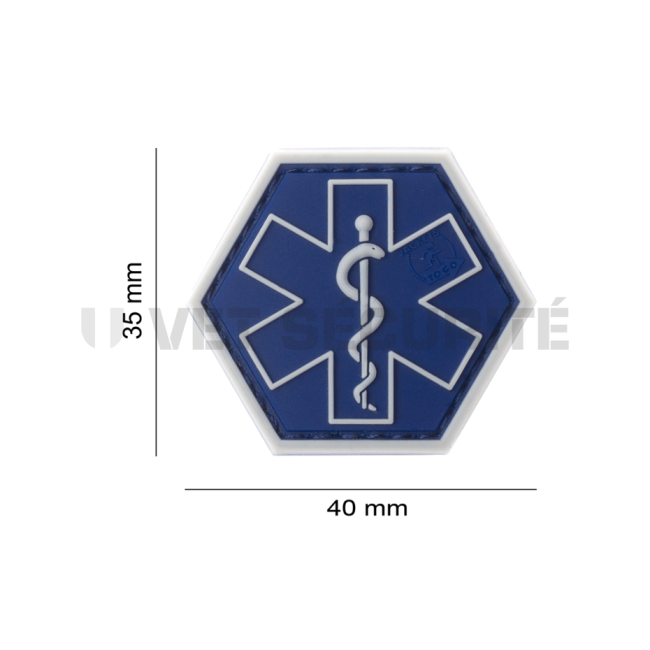 Patch hexagonal paramedical bleu - JTG 