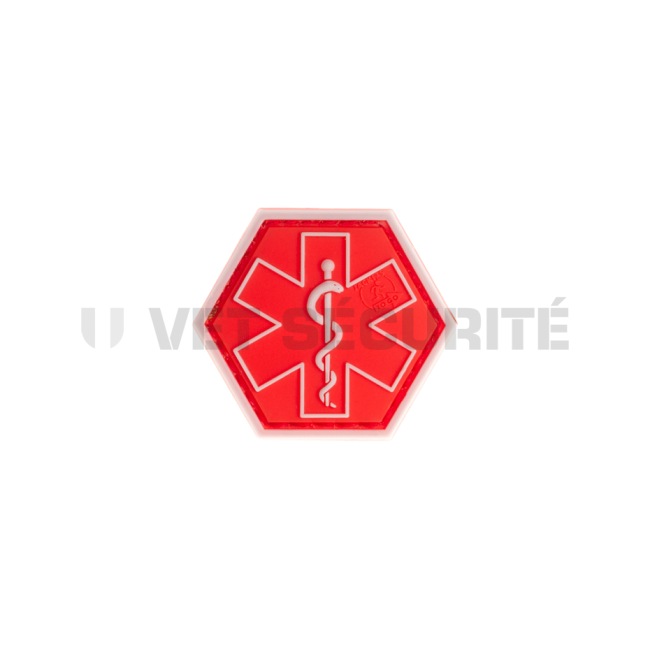 Hexagonaler Sanitäter-Patch Rot - JTG
