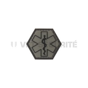 Patch hexagonal paramedisch grijs - JTG