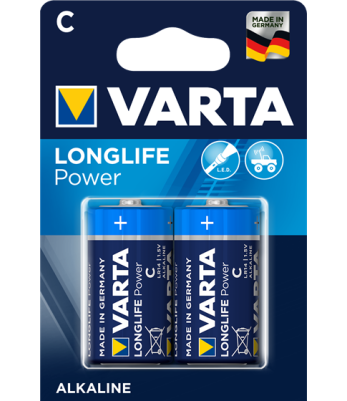Lot de 2 piles C Longlife power - Varta