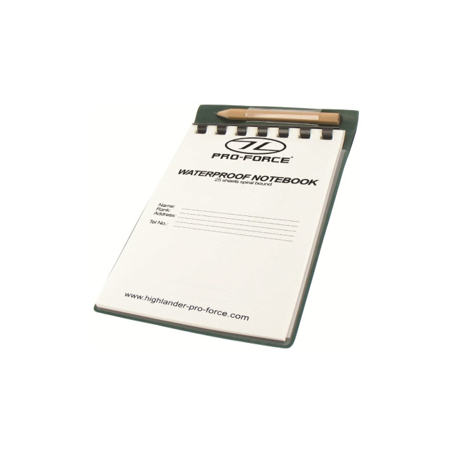 Waterproof notitieboekje 11 x 18 cm - Highlander