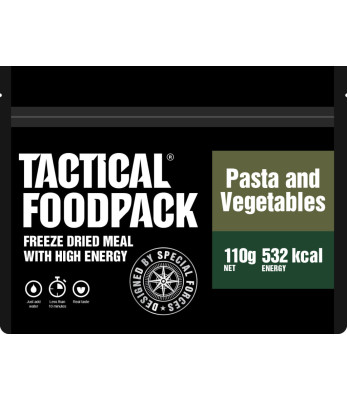 Repas lyophilisés Pâtes et Légumes - Tactical Foodpack