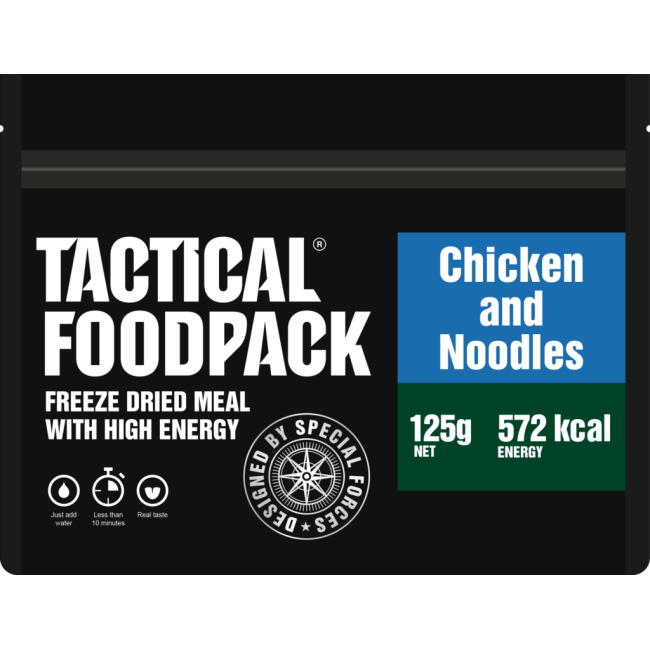 Repas lyophilisé Nouilles et Poulet - Tactical Foodpack