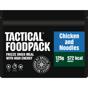 Gefriergetrocknete Mahlzeit Nudeln mit Huhn - Tactical Foodpack