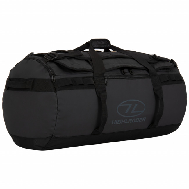 Waterdichte reistas STORM 90L zwart - Highlander