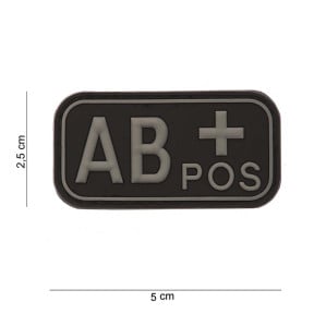 Patch 3D PVC groupe sanguin AB+ Vert - 101 Inc