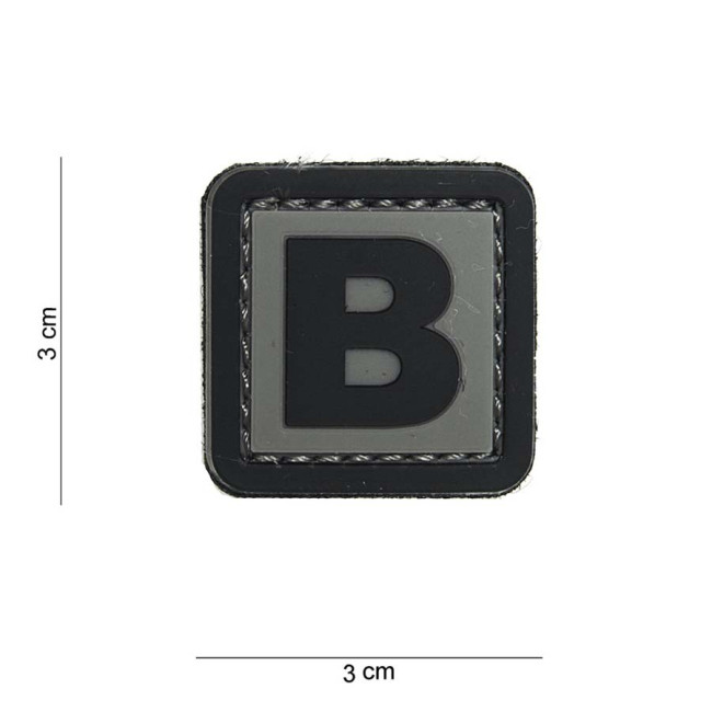 3D PVC-Patch Buchstabe B - 101 Inc