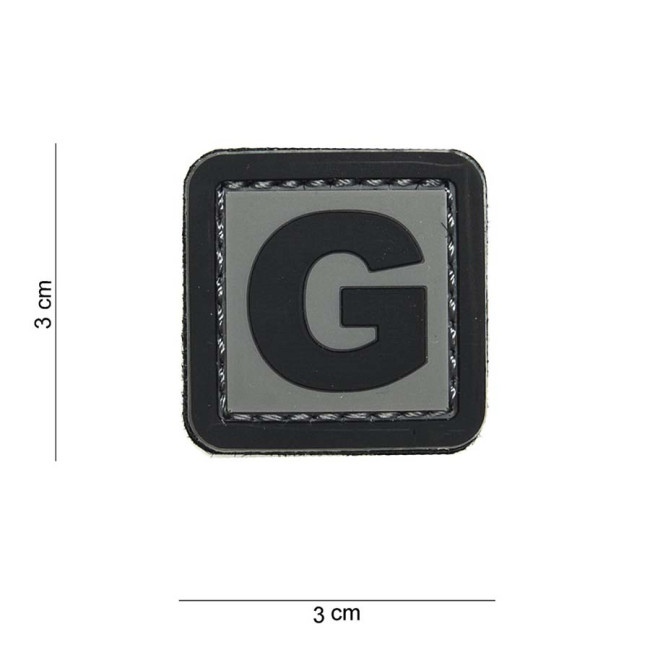 Patch 3D en PVC lettre B - 101 Inc Patch 3D en PVC lettre B - 101 Inc