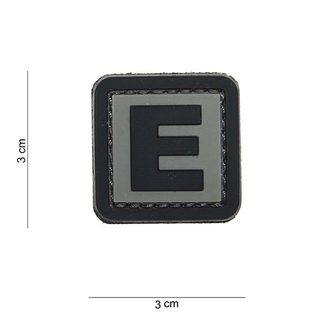 3D PVC Patch letter E - 101 Inc