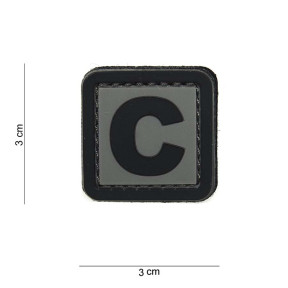 Patch 3D en PVC lettre C - 101 Inc